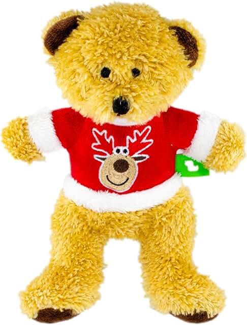 Christmas Jumper Teddy  Dog Toy