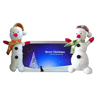 Snowman Buddies Dog Toy